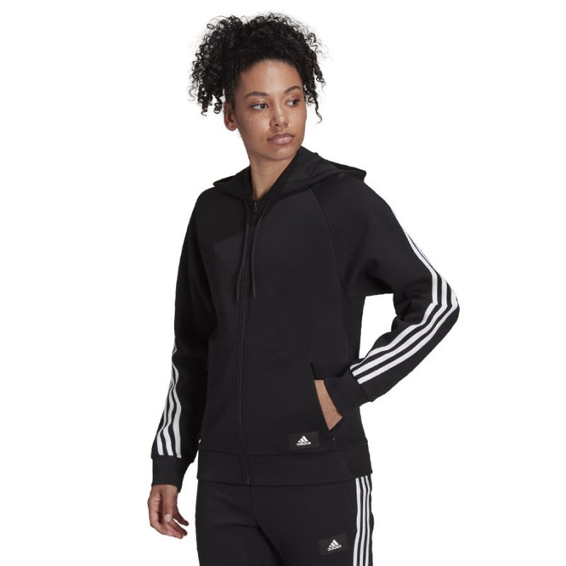 Adidas FI 3 Stripes Full-Zip Reg Sweatshirt W H57287 (XS)