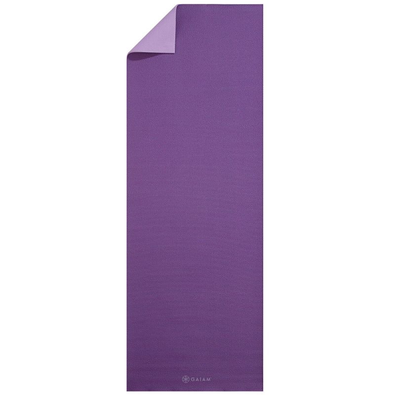 Gaiam Divpusējs jogas paklājs, plūmju ievārījums