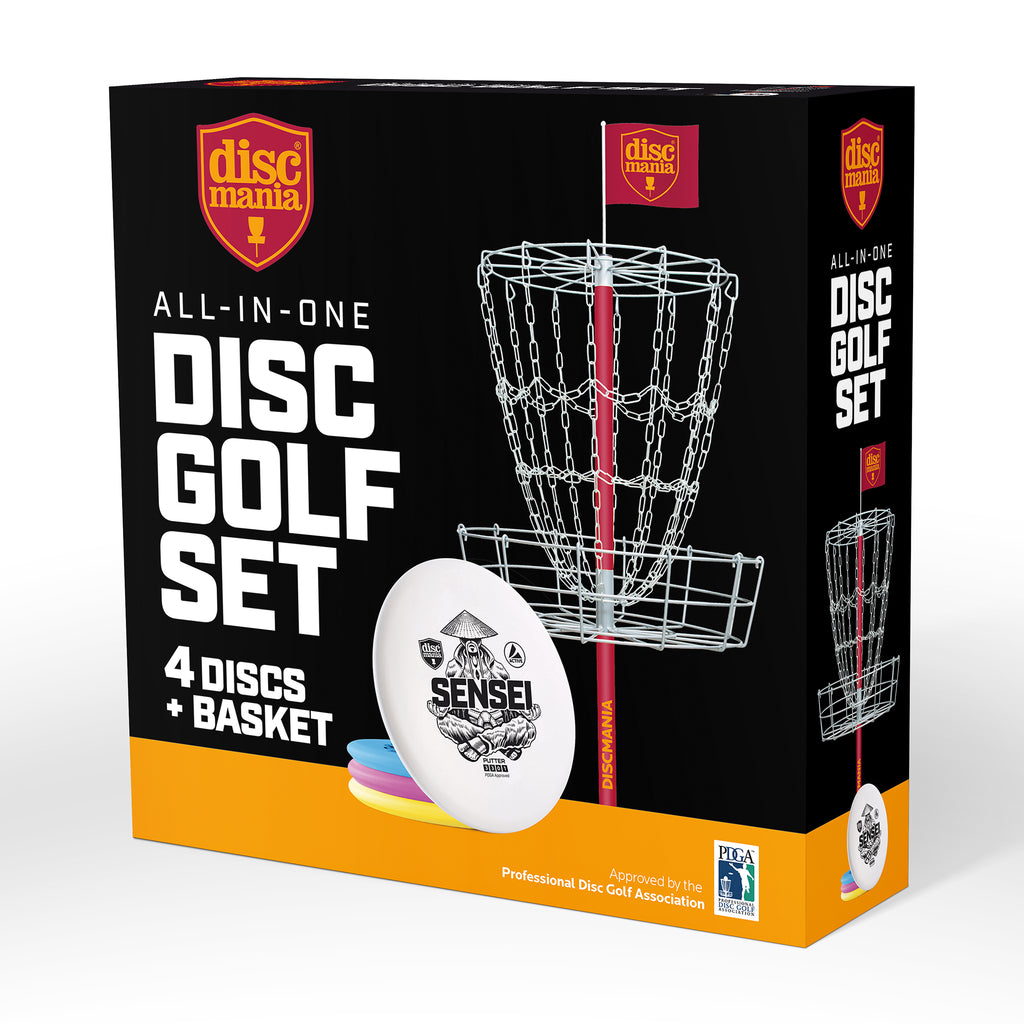 Diskgolfa mērķis / Discgolf target with