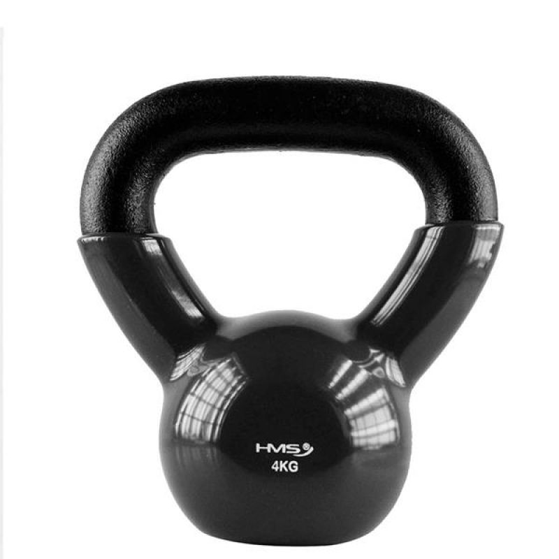 HMS Kettlebell čuguns melns KNV04 svaru