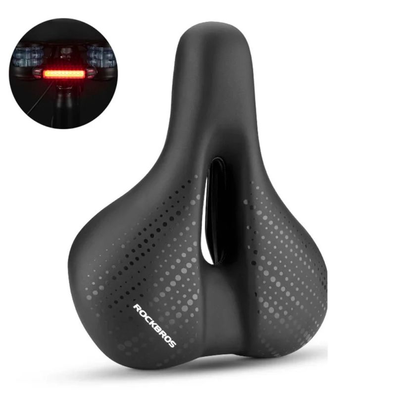 38218916002 MTB velosipēda sēdeklis + lampa