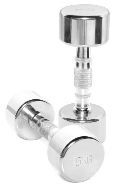Toorx chromed dumbbell TOORX MC-5 5kg