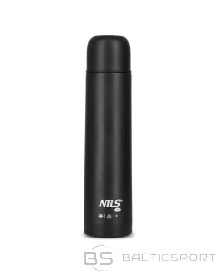NILS CAMP Tūristu termoss 1000 ml melns NC3804