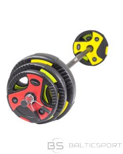 HMS SBP15 Body Pump stienis ar svaru diskiem 20kg