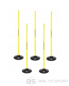 Slalom obstacle course 160cm sticks + base 1.5kg Yellow 100865 (N/A)
