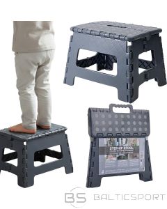 Home & Styling Collection СКЛАДНОЙ НЕСКОЛЬЗЯЩИЙ ТАБУРЕТ СЕРЫЙ