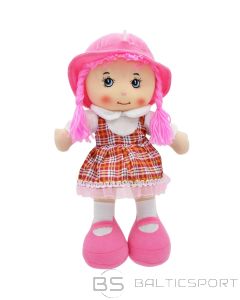 Detal Мягкая тряпичная кукла со звуком, розовая.