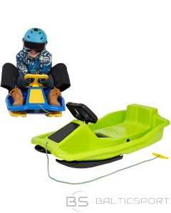 Enero PLASTMASAS RAGAVAS AR BREMZI UN STŪRI ZIEMAS VECĪTIS 97x53x25CM ZAĻAS