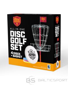 Diskgolfa mērķis / Discgolf target with discs DISCMANIA