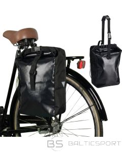 Xqmax ŪDENSNEDRĪKSTĪGA VELOSIPĒDA SOMA BAGĀŽNIEKAM AIZMUGURĒ, MELNA 13,5L PRO