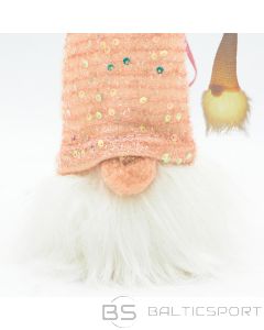 Christmas Decoration Декоративный светодиодный Санта-Клаус 25 см розовый