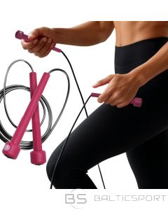 Enero Скакалка из ПВХ, 285 см, розовая, размер (не указан)