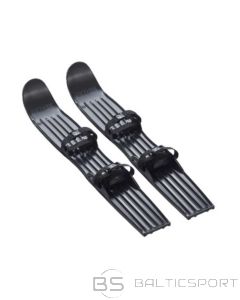 Plastmasas Mini Slēpes Triku slēpes stiprināmas pie apaviem 63,5 x10,5 x3 cm melnas Junior 