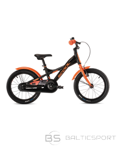 Bērnu velosipēds S&acute;COOL XXlite, 16'' melni oranžs