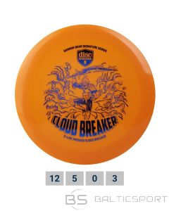 Discgolf DISCMANIA Distance Driver Q-LINE PREMIER Cloudbreaker Gannon Buhr Signature Orange 12/5/0/3