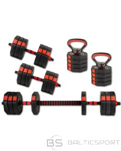 Kompozīta kettlebell hanteles komplekts 4in1 20 kg Enero Fit