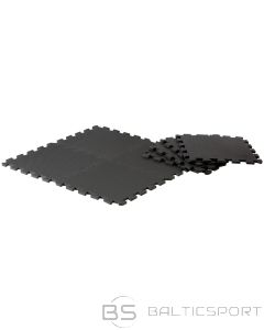 Pure 2 Improve PUZLES PAKLĀJS FITNESA IEKĀRTĀM 8GAB 30x30x0.9CM MELNS AIZSARGPAKLĀJS