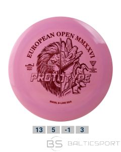 Discgolf DISCMANIA Distance Driver S-LINE SWIRL DD4 European Open 2026 Fundraiser Red/White 13/5/-1/3