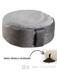 Griķu sēnalu Meditācijas spilvens, sēžam spilvens - Antracīts 33cm