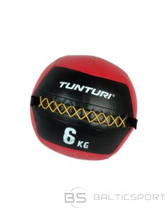 Pildīta bumba Tunturi Wall Ball 6 kg, sarkana
