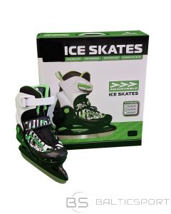 Bērnu slidas ar regulējamu izmēru 26-29 ; 30-33 ; 34-37 zaļas Regulējamas slidas