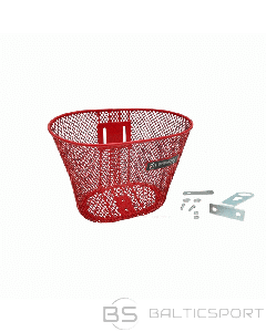 Priek&scaron;ējais grozs bērnu velosipēdam SPENCER, 16''-24'', metāls, sarkans