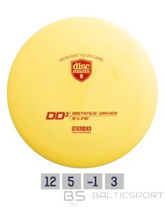 Discgolf disc DISCMANIA  Distance Driver S-LINE DD3 Yellow 12/5/-1/3