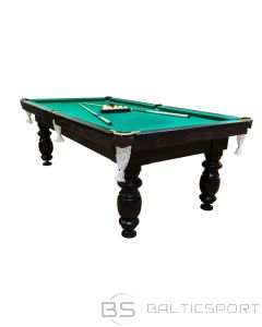 B-sport Rusi&scaron;ko biliardo stalas Elegant 10' pėdų (315x175cm) žalias audinys, su komplektacija