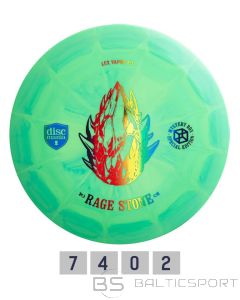 Discgolf disc DISCMANIA Fairway Driver Lux Vapor FD1 Rage Stone Green/Yellow 7/4/0/2