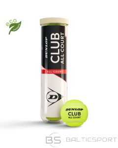 Tennis balls DUNLOP CLUB ALL COURT Entry 4-tube ITF