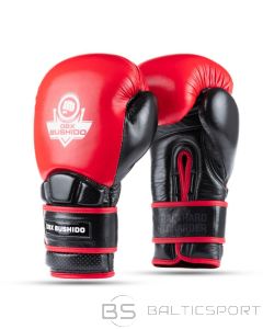 BS Warrior RED īstas ādas boksa cimdi (melni)