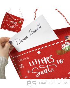 Koopman CHRISTMAS ENVELOPE LETTER TO SANTA CLAUS FELT 38x30CM LETTERS SANTA