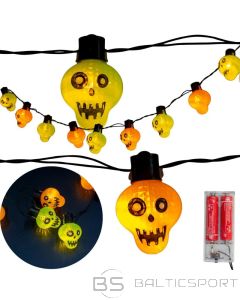 BS Helovīna galvaskausa vītne 10 LED (nav pieejams)