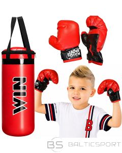ENERO Junior boksa komplekts ar treniņu maisu 22,5x15x38,5 cm un cimdiem