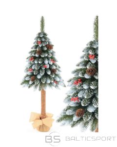 Saska Garden CHRISTMAS TREE ON A TRUNK 100CM DIAMOND FIR + CONES + ROWN ASH