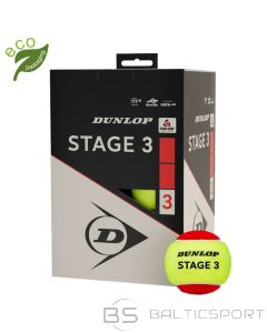 Tennis balls DUNLOP STAGE 3 RED 12-polybag ITF