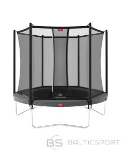 Batuts BERG Favorit Regular - 270 cm, pelēks, ar Comfort drošības tīklu