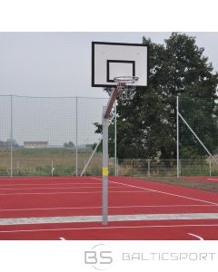 Betonējams basketbola grozs ar cinkotu konstrukciju 120x90cm vairogs BSKS1