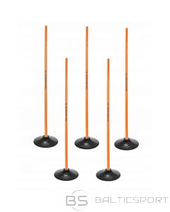 Slalom obstacle course 160cm sticks + base 1.5kg Orange 100866 (N/A)