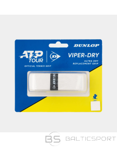 Tennis racket replacement grip DUNLOP VIPERDRY ATP 1pcs, white
