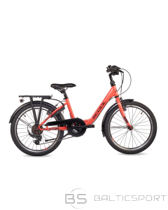 S&acute;cool Bērnu velosipēds S'COOL chiX, 20'' koraļļu/tum&scaron;i sarkans