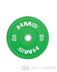HMS ZAĻAIS BUMPERIS Olimpiskā plāksne 10 kg CBR10 (-)
