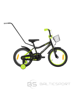 Bērnu velosipēds TABOU Rocket CS, 16'' melns/zaļ&scaron;