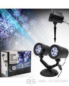 Koopman DOUBLE LED PROJECTOR SNOWFLAKES