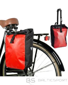 Xqmax Ūdensnecaurlaidīga velosipēda soma aizmugurējam bagāžniekam, sarkana, 13,5 l, Pro