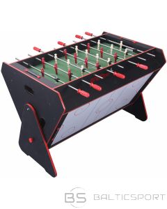 Enero Pro GROZĒJOŠS SPĒĻU GALDS 3 IN 1 BILLIARD FOSSIBLE HUMBERGOT 121x84.5x85.3CM, MELNS