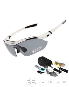 Rockbros Поляризованные солнцезащитные очки, 5 линз, белые (-)