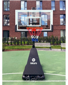 Pārvietojams basketbola grozs Bilaro Houston 60'' ar polikarbonāta vairogu 152 x 80 cm