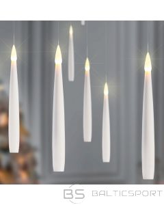 Iekaramās Lidojošās Sveces Floating Candles 10 LED 15.5cm ar pulti