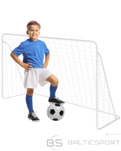 Enero FUTBOLA VĀRTI AR TĪklu 240x150x90cm FI 25 un 22mm